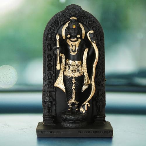 TIED RIBBONS Ram Lala Idol | Resin, 3.8 Inch | Ram Lala Statue Ayodhya | Ram Lala Murti for Car Dashboard, Pooja Room, Mandir, Temple, Home Decor, Religious Gift | Indian God Idols for Car Dashboard - Image 4