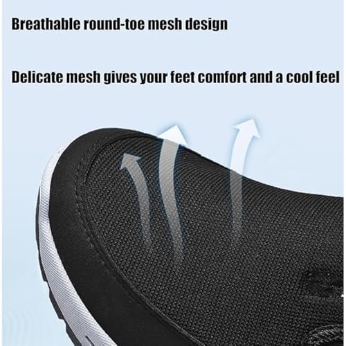 Auguscare Shoes Men, Orthowalkway Mens Shoes, Men's Arch Support Slip-On Canvas Loafers, Outdoor Mesh Breathable Non Slip Orthopedic Sneakers4