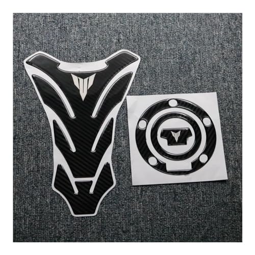 Protection réservoir fiber de carbone autocollant stéréo haut de gamme moto MT10