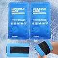 Reusable Gel Ice Pack for Injuries - Hot & Cold Therapy Pack for Muscle Pain Relief, Swelling Reduction, Post Surgery Recovery | Flexible Design Fits Shoulder, Knee, Back