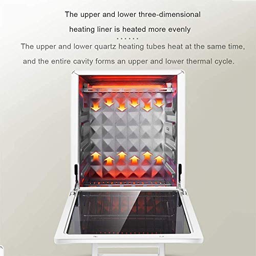 Huishoudelijke Verticale Multifunctionele Mini Oven Elektrische Desktop Oven Temperatuur Aanpassing Bespaart Ruimte 12L Mini Ovens Every Family - Afbeelding 3