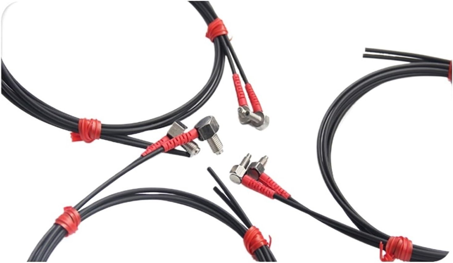 M3 M4 M6 Fiber Optic Sensor L Shape Thread Prob Diffuse Switch(M3,2 Meter Length-Diffuse)