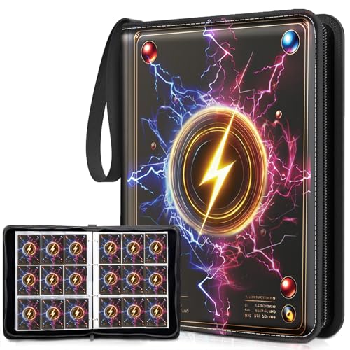 Album Carte Raccoglitore, 990 Raccoglitore Carte Pokémon Collezione, Legame Portatile e Impermeabile in PU per Carte MTG/TCG/CALCIO-BASEBALL/Carte da Scambio