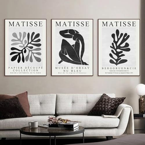 Peinture abstraite de fille nue Matisse pour sublimer la décoration murale du salon contemporain