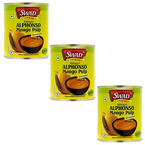 SWAD �}���S�[�s���[�� 850g 3�� �C���h ���g�i�M���Y Alphonso Mango Pure �A���t�H���\ �}���S�[ �p���v Pulp