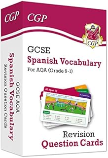 GCSE AQA Spanish: Vocabulary Revision Question Cards (CGP GCSE Spanish 9-1 Revision)
