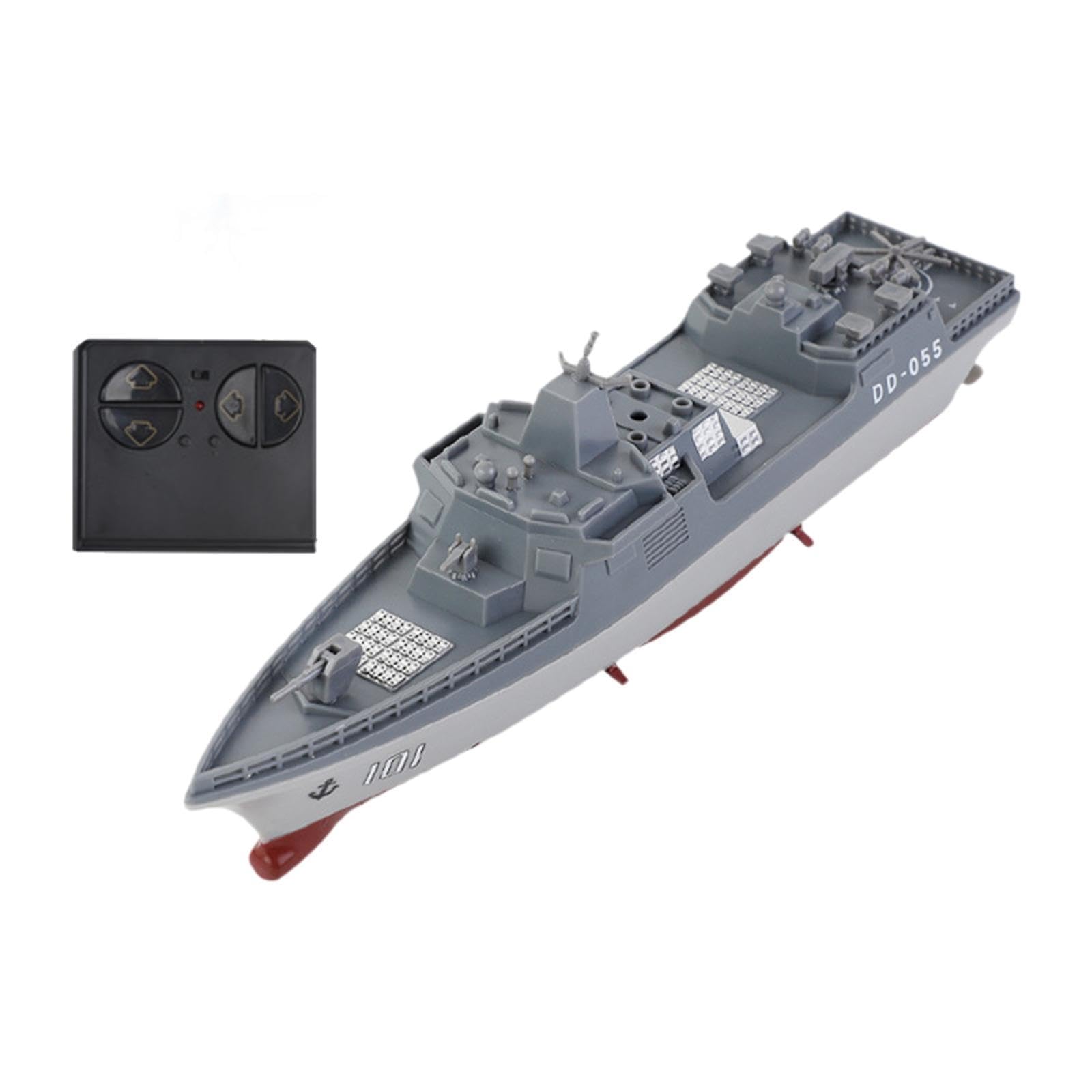 CoudarTitie RC Boat Remote Control Ship 7-12 Years Old Kids Toy Electric Model Boat Simulation Warship Model Boys Girls Children, Destroyer