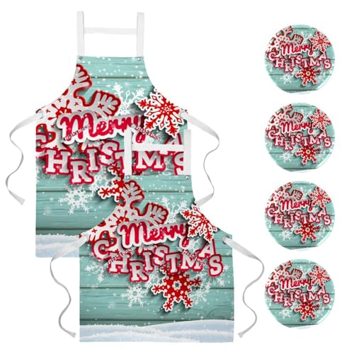 Tablier de cuisine lot de 2 avec broches pour restauration et patisserie