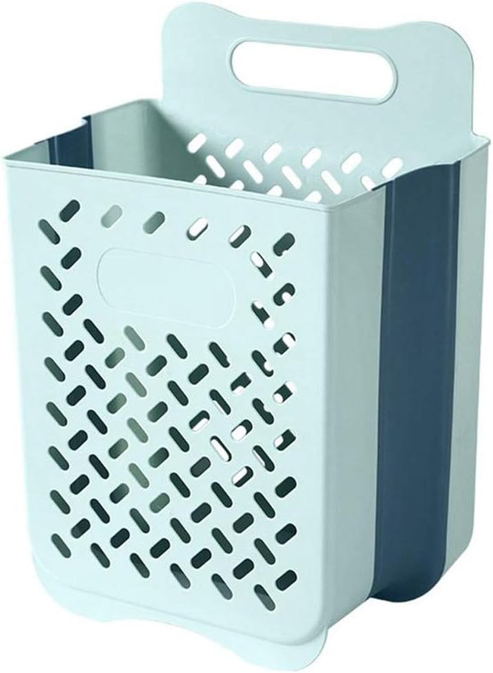 Storage Basket,1Pc Foldable Clothes Storage Basket Wall-Mounted Bathroom Clothing Holder