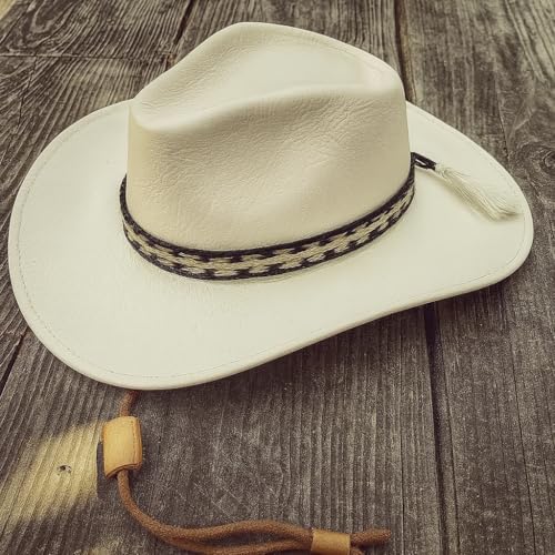 Image of Gamboa 100% Natural Horsehair Hat Bands for Cowboy and Panama Hats for Men and Women Western Hat Bands
