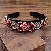 Produktbild Mode Haarschmuck Rote Kristallperlen Stirnband Diamante Strass Haarband Für Frauen Hochzeitsfeier headband
