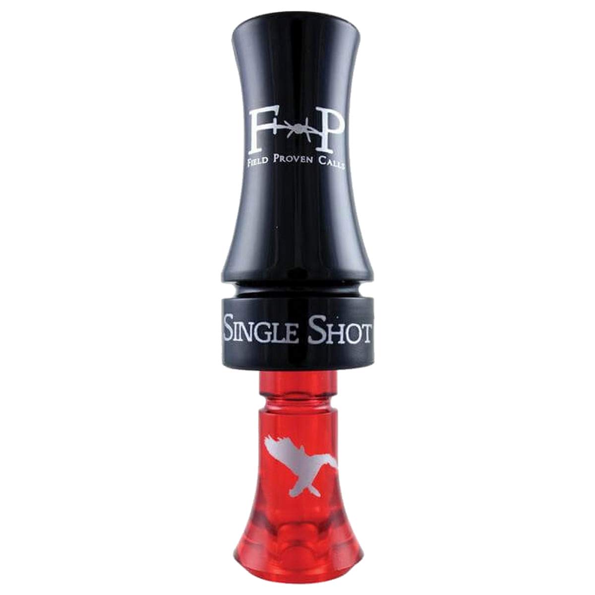 Single Shot Poly Duck Call (Black/Red)