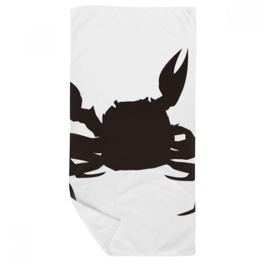 Serviette de bain crabe noir pour sécher en douceur sans irriter la peau