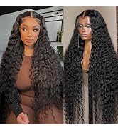 Lemoda 210% Density Deep Wave 13x6 HD Lace Front Wigs Human Hair Virgin 15A Water Wave Frontal Wi...