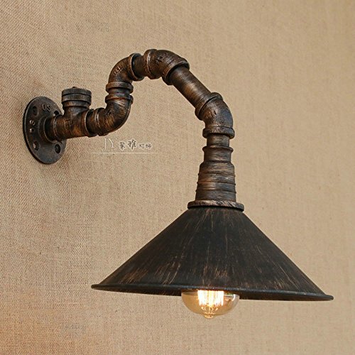 He-shop Wall lamp, Wall Sconce V-intage Metal Wall Lamp Water Pipe Light Wall Lamp E-dison Retro Steampunk Industrial Decoration Lighting,Indoor Wall Light steampunk buy now online