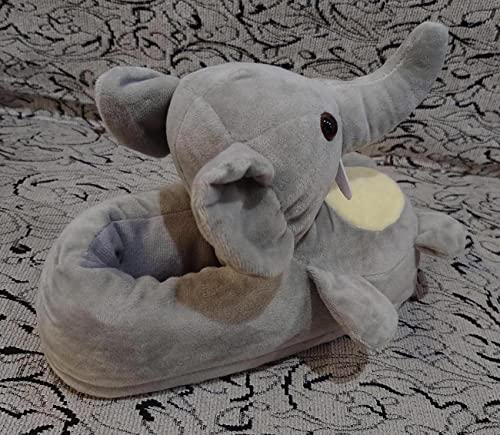 Adult Unisex Winter Warm Plush Animal Slippers,Soft Cozy Animal Styling Design Short Flannel Home Shoes,Animal Shaped Plush Booties,Carpet Slippers,Non-Slip Bedroom Shoes4