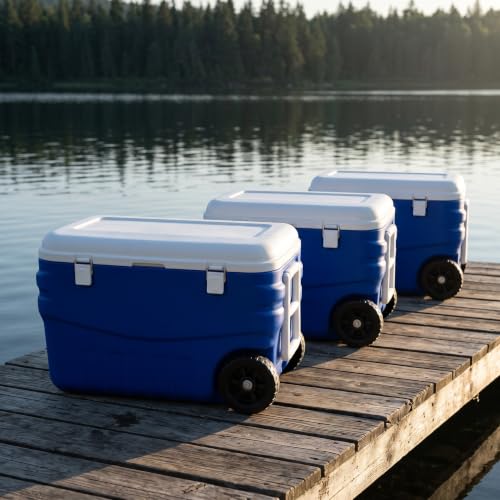 Nevera portátil con ruedas para pesca y escapadas de fin de semana 6