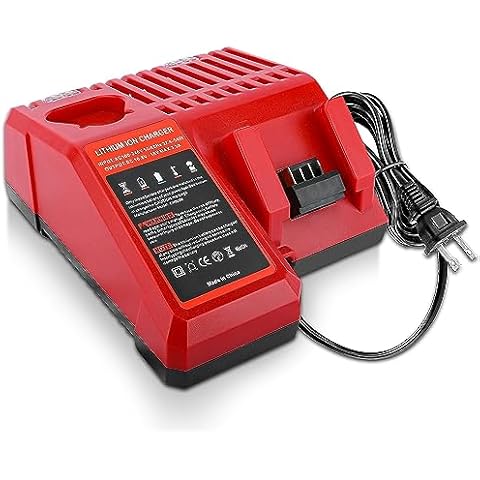 Replacement Charger Compatible with Milwaukee 10.8V-18V Lithium Battery 48-11-1815 48-11-1820 48-11-1840 48-11-1850 48-11-1890 48-11-2401 48-11-2420 48-11-2440 Power Tools Battery Charger Cover
