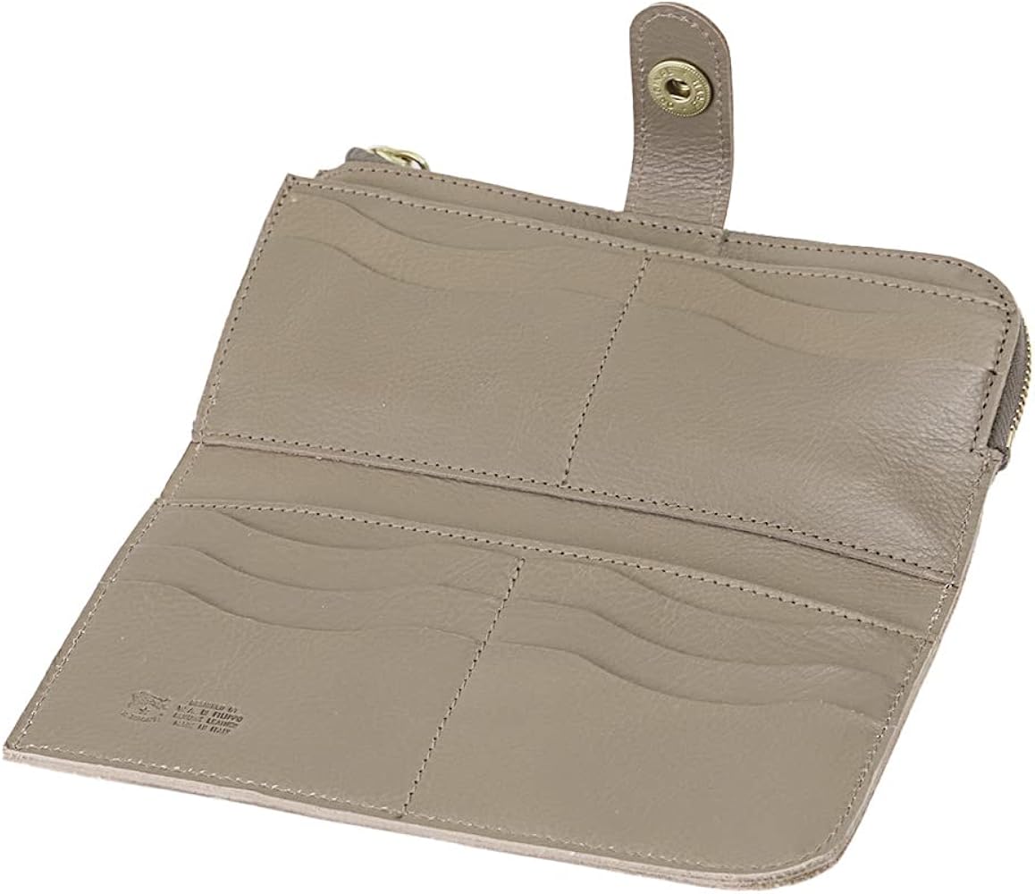 新品✨イルビゾンテ 長財布 レザー 二つ折り ボタン L字ファスナー