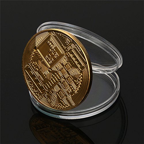999 Fine Gold Bitcoin Commemorative Round Collectors Coin Bit Coin