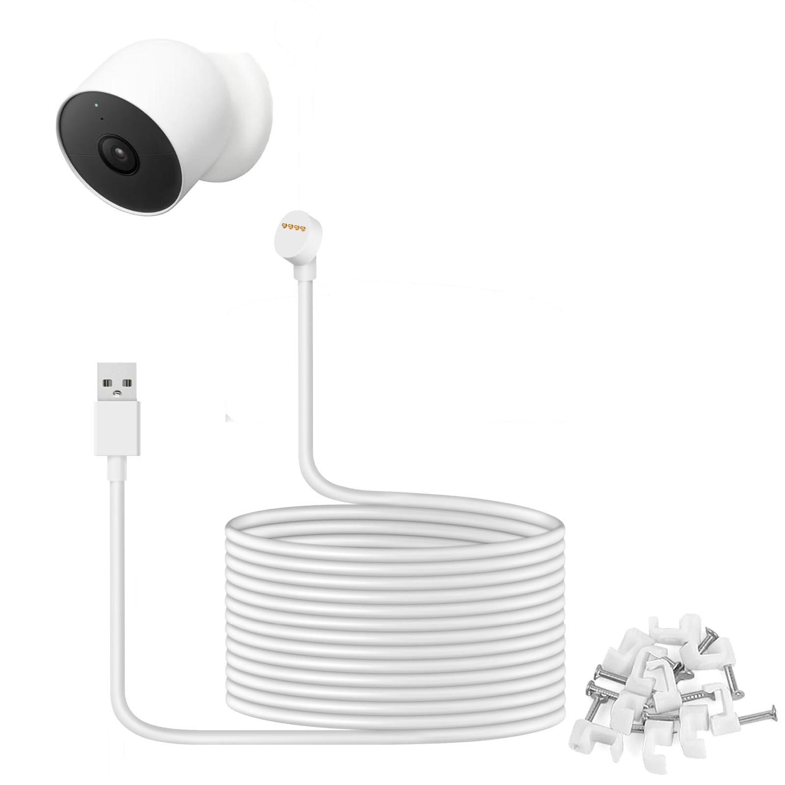 Power Cable for Google Nest Cam Outdoor or Indoor, Battery(2nd