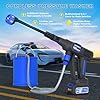 Cordless Pressure Washer, 1280 PSI Portable Power Washer with Trigger-Controlled Variable Pressure, Cordless Power Washer with 2 x 4.0Ah Batteries & 6-in-1 Nozzle for Car and Garden Cleaning