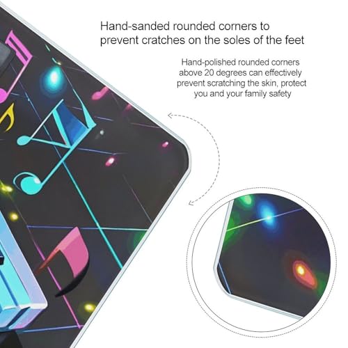 Báscula digital de baño con diseño Colorful Piano Keyboard miniatura 4
