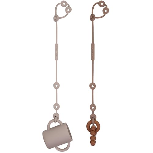 Correas de juguete para bebé, clips de silicona para chupete, correas ajustables de silicona para cochecitos, silla alta, cunas, cestas colgantes,