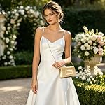 Clutch Purses for Women, Glossy Patent Leather Evening Bag, Elegant Envelope Women's Handbags for Wedding Party Prom
