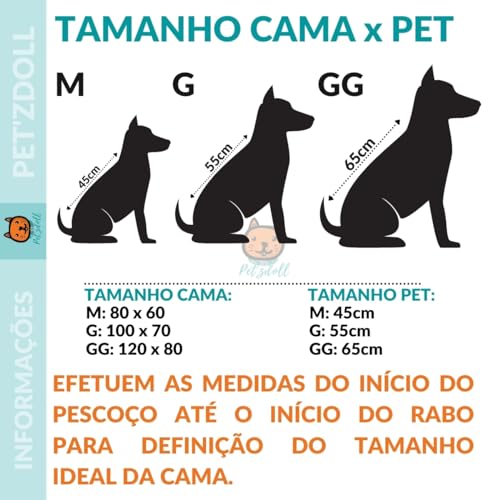 Colchonete Extra Grande 110x75cm Cachorros Porte Grande (Azul)