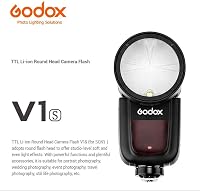 Godox V1-S TTL Vaku Sony Kamerákhoz - Kerek Fejű Vakuegység 2.4G 1/8000s HSS 76W Speedlite 2600mAh Li-Ion Akkumulátorral EU plug 2