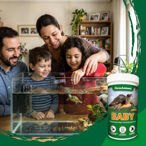 Miniatura 6 de Areaanimal - Comida Tortugas De Agua Bebé, Granulado Para Tortuga De Agua 100g 250ml, Alimento Tortugas Acuaticas Natural, Comida Tartaruga Con Igredientes Naturales