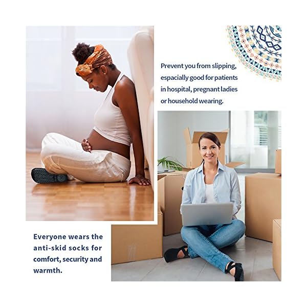 Ozaiic Yoga Socks for Women Non-Slip Grips & Straps, Ideal for Pilates, Pure Barre, Ballet, Dance, Barefoot Workout