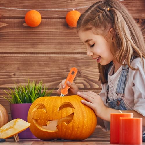 Halloween Pumpkin Carving Kit with Box, 7 Pieces Professional Stainless Steel Carving Tools Set Sculpting Knife Saw Scoop for Jack-O-Lantern Decoration, Family DIY Gift for Kids Teens Adults - Image 5