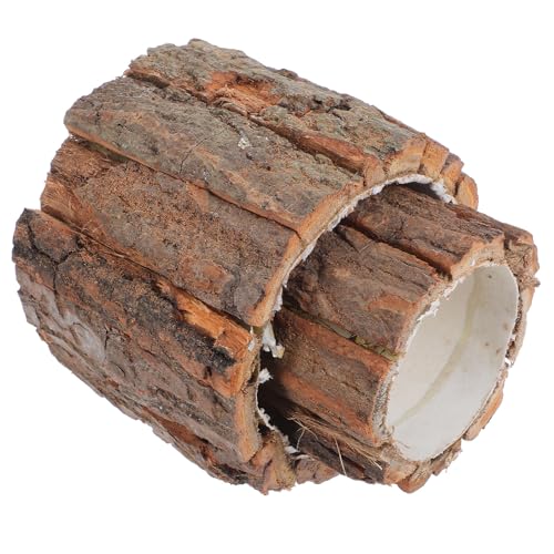 TIDTALEO Macetas de Madera Rústicas Corteza Natural para Flores, 2 Piezas, Decoración Llamativa y Duradera, Ideales para Mesa de Comedor y Centro de Mesa