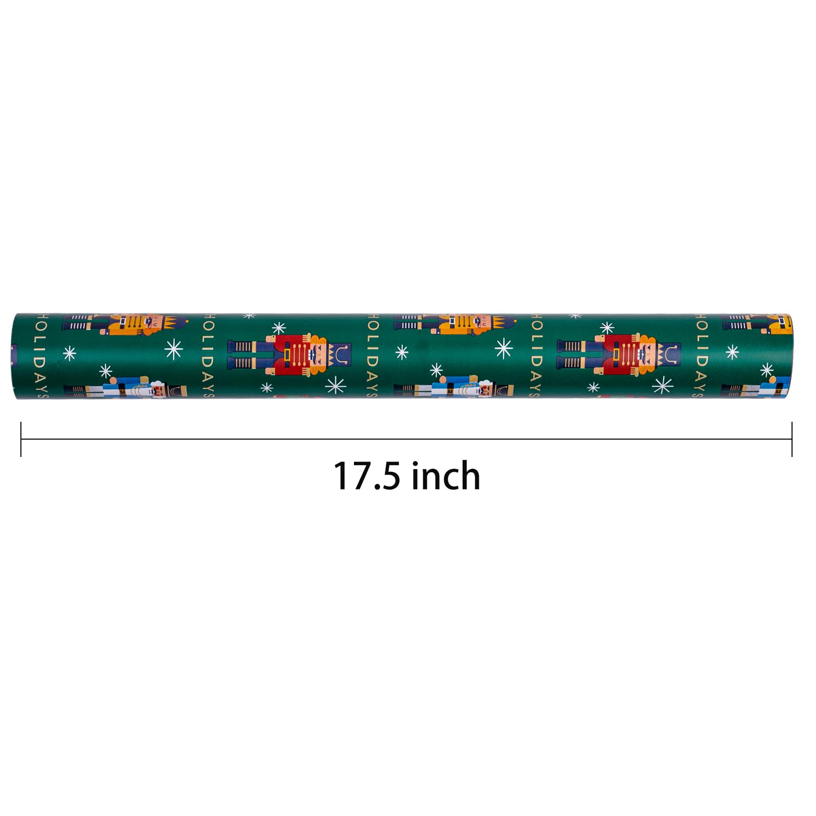 RUSPEPA Lot de 4 rouleaux de papier cadeau de Noël, papier kraft – Flocon de neige, bonhomme de neige, camion rouge et sapin de Noël – 76,2 cm x 3 m
