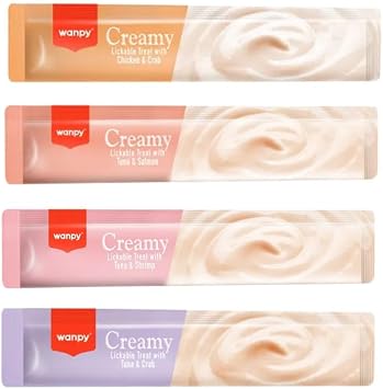 Wanpy Mixed Four Delicious Cream Cat Award, 50x14 Grams