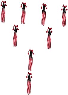 FAVOMOTO 8 Pçs Rabo De Cavalo Ventosa Capacete De Cabelo Peruca Sintética Capacete Traje Peruca Motor Bike Capacete Tranças Removíveis Peruca Capacete De Motocicleta Peruca Fibra