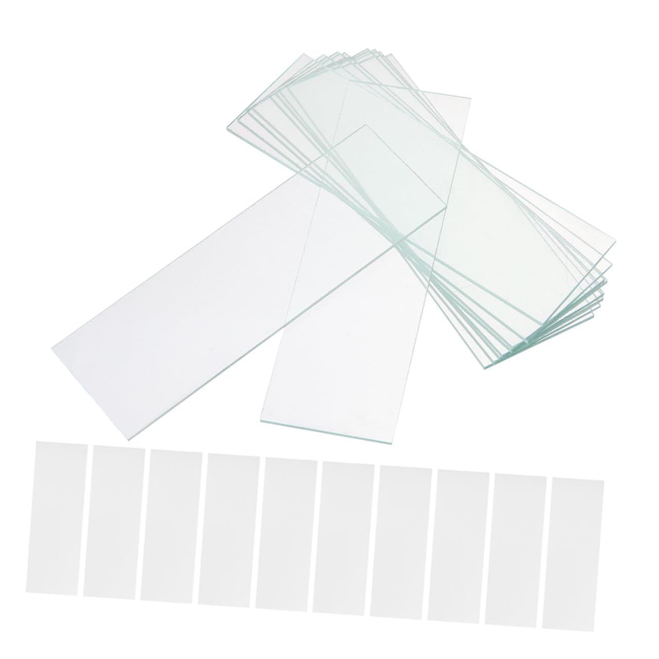Cabilock 50 Pack Glass Microscope Slides Laboratory Accessory Cell Sample Observation