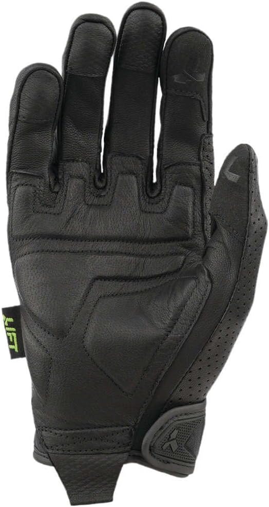 TACKER Glove (Black/Black)- Genuine Leather Anti-Vibe - Image 2