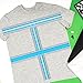 Oudain 3 Pcs T Shirt Ruler Guide for Vinyl Alignment Tshirt Ruler Alignment Tool Placement to Center Design for Heat Press Acrylic T Square Sewing Ruler Crafting Clothing Tee Shirt Measurement