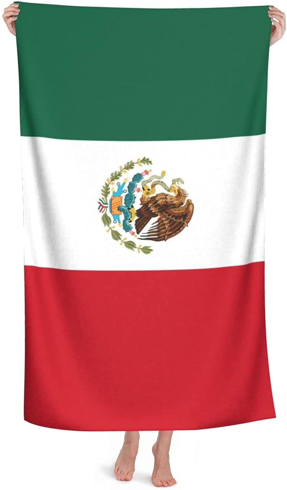 PPHGUT Serviette De Bain Douce Et Absorbante Avec Motif