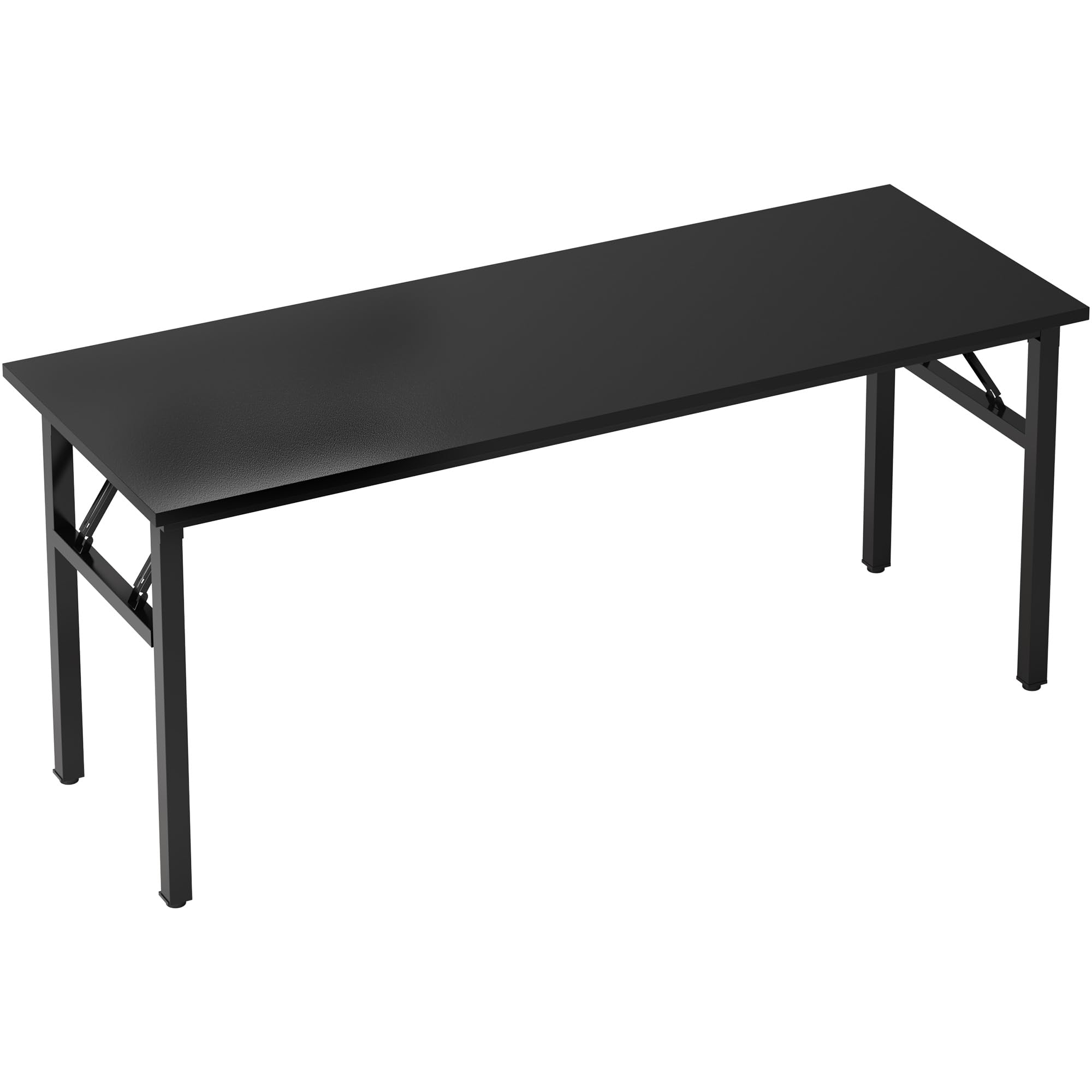 sogesfurniture 62 inches Foldable Computer Desk, No Assembly Sturdy Large Laptop Workstation for Home Office, Modern Portable Folding Study Table