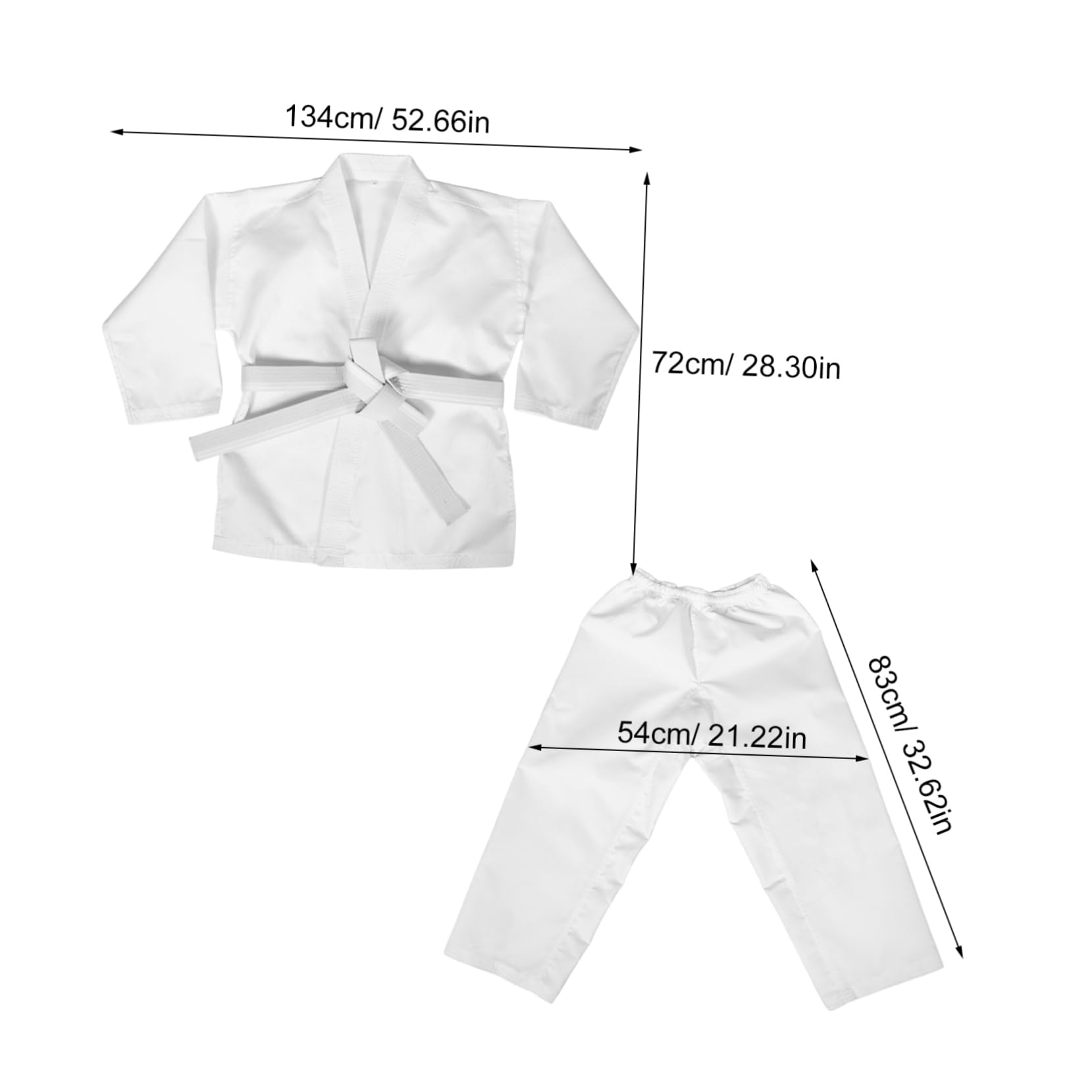 Homoyoyo Uniforme de kárate jeet Kune do Traje Karate Adulto Traje Karate Traje Karate Resistente Disfraz de Karate para Uniformes de Taekwondo poliéster
