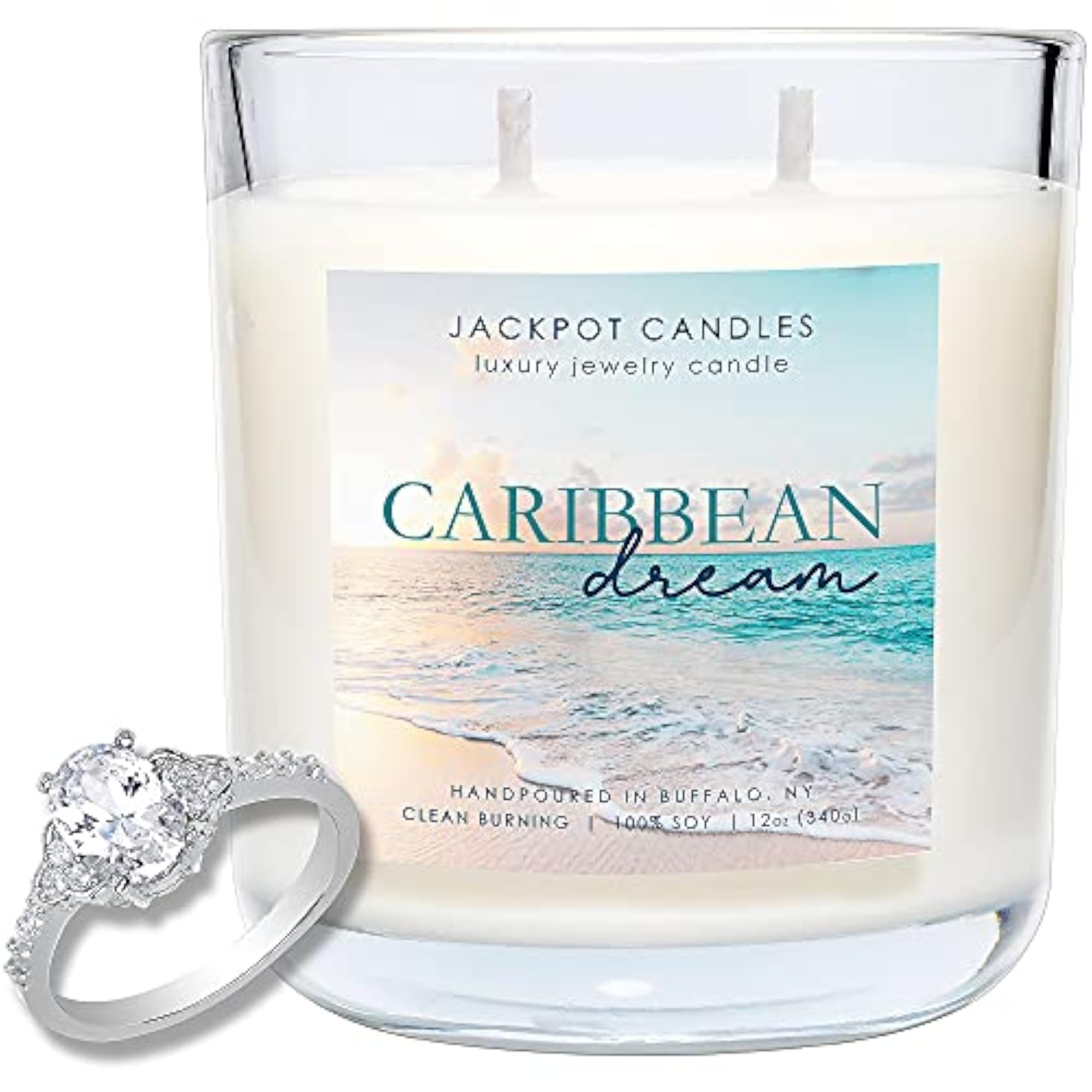 Caribbean Dream Candle with Ring Inside