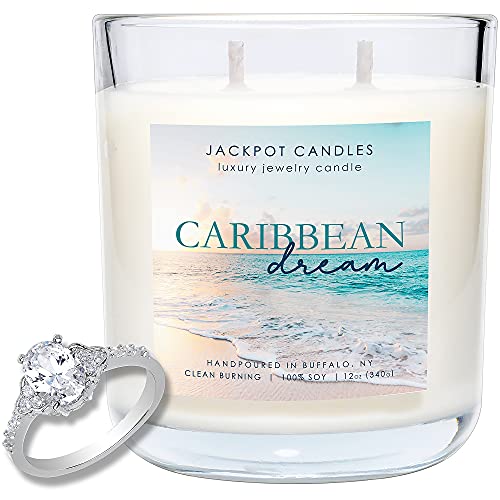 Jackpot Candles Caribbean Dream Candle With Ring Inside