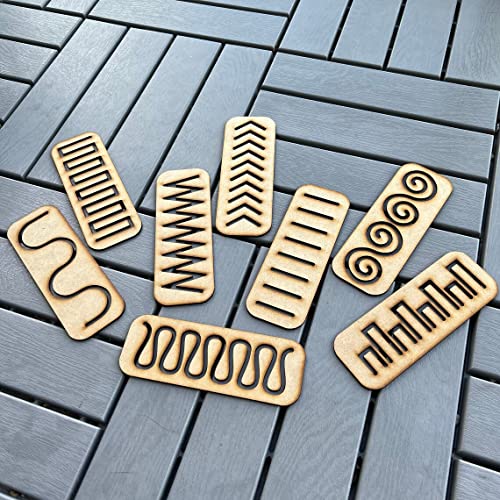 Haoser Montessori Learning Toy Stencils Set for Kids of Age 2 to 4 Years of Brown Colour - Image 2
