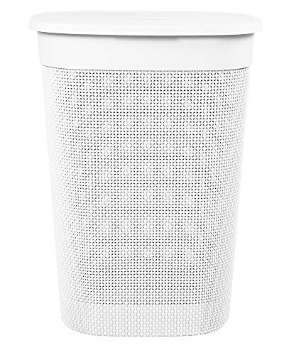 Ondis24 Wäschebox Wäschekorb Filo 55 Liter (weiß)