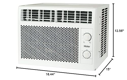 Haier Window Air Conditioner 5000 Btu, Efficient Cooling For Smaller Areas Like Bedrooms And Guest Rooms, 5K Btu Window Ac Unit With Easy Install Kit, White #TOP7