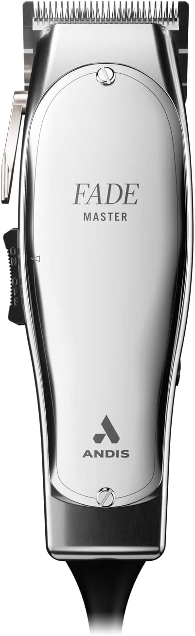 Andis 01820 Fade Master Adjustable Blade Clipper – Carbon Steel Fade Blade, Zero Gap, Aluminum Housing, Professional Barber Performance